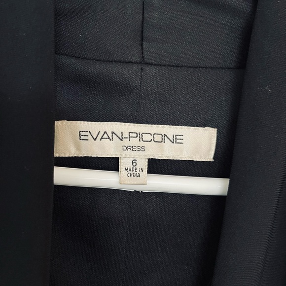 Evan Picone black ruched swing dress - Picture 3 of 8